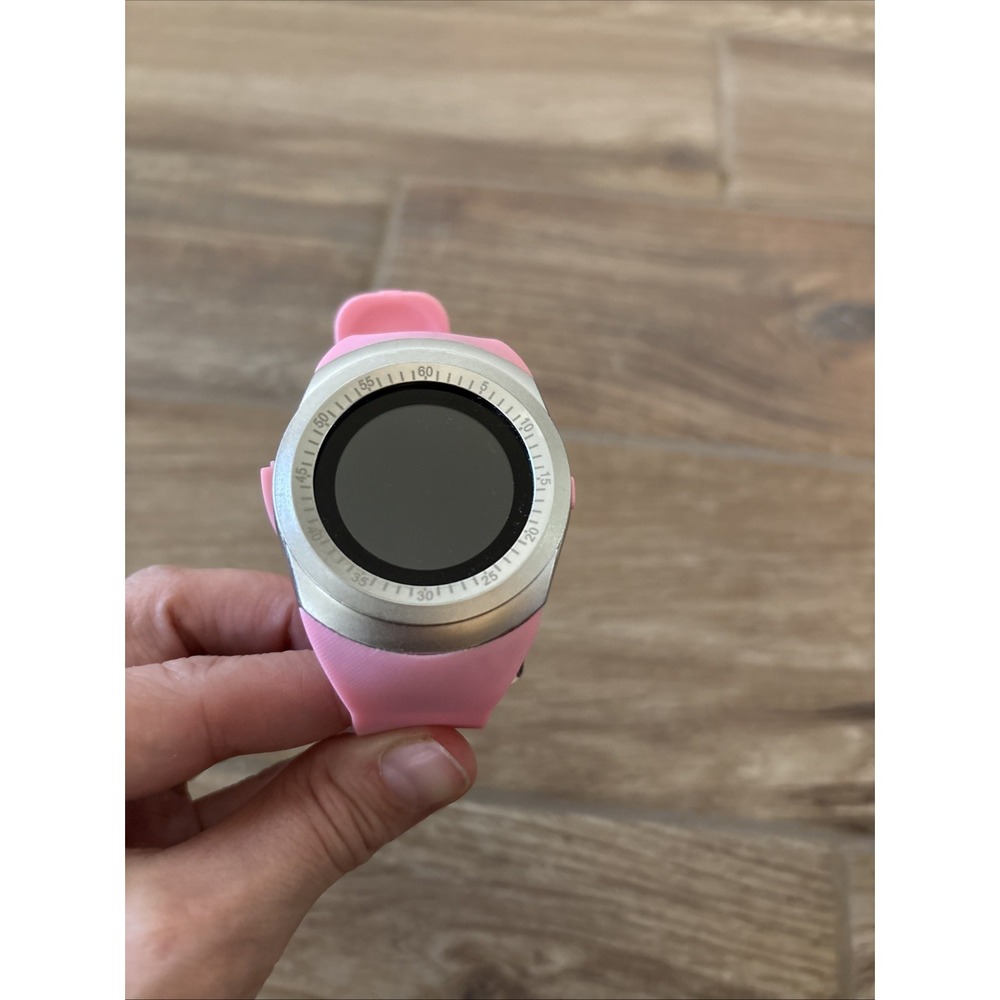 LADIES MULTI-FUNCTION DIGITAL SMART WATCH WITH PINK SILICONE BAND